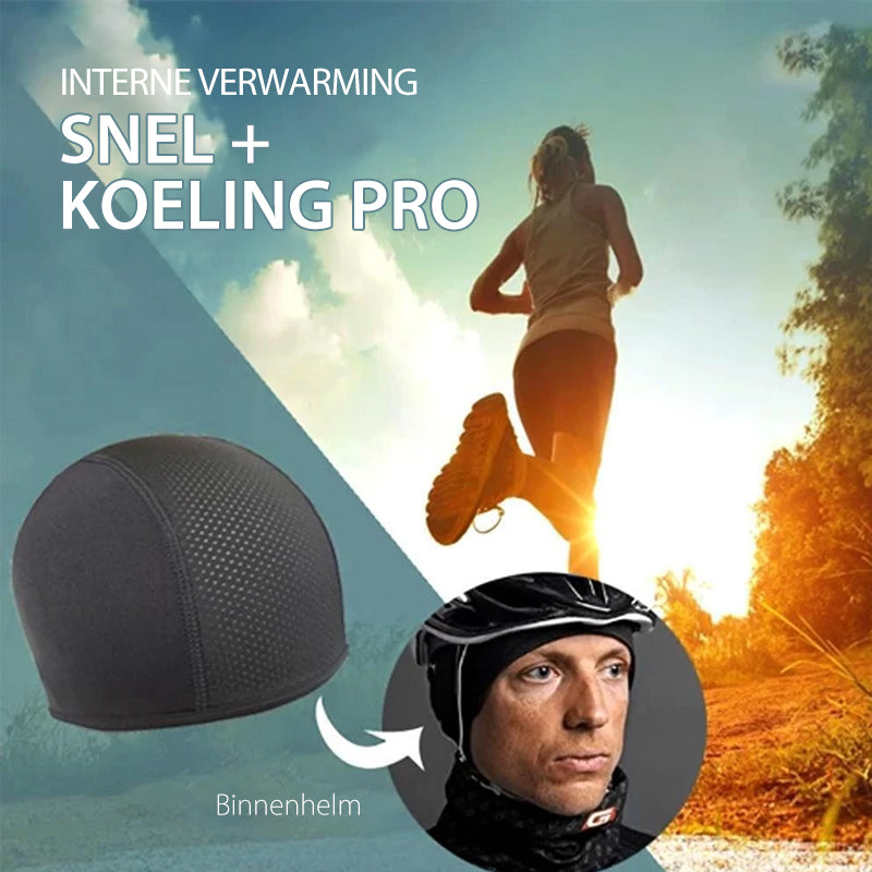 Helm binnen koelkap