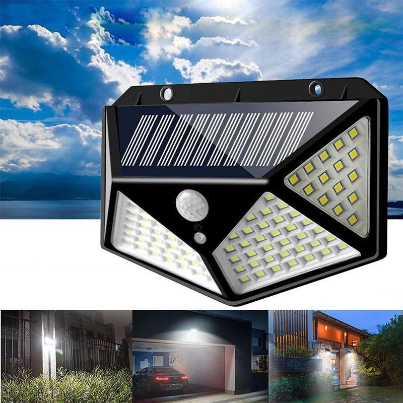 Waterdichte buitenlamp op zonne-energie 100 LED