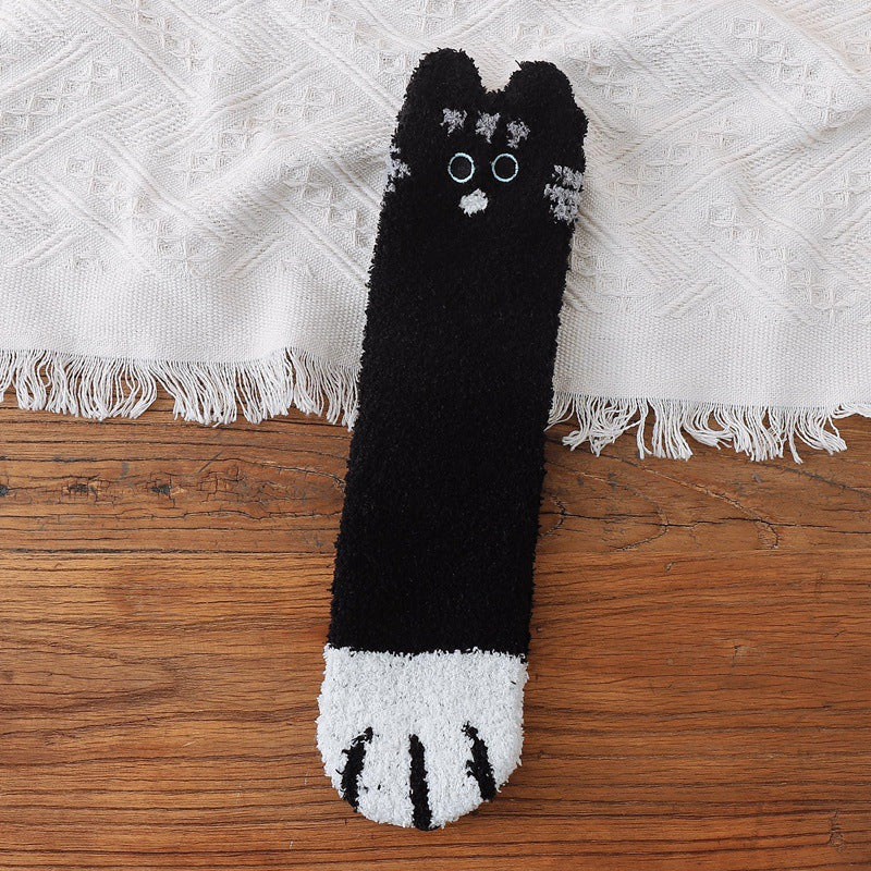Warme Zachte Katten Pootsokken