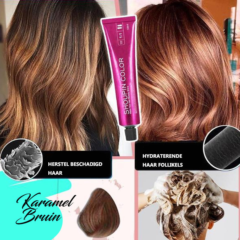 DIY Haarkleuring Kit (Haarverf + Fles Met Kam)