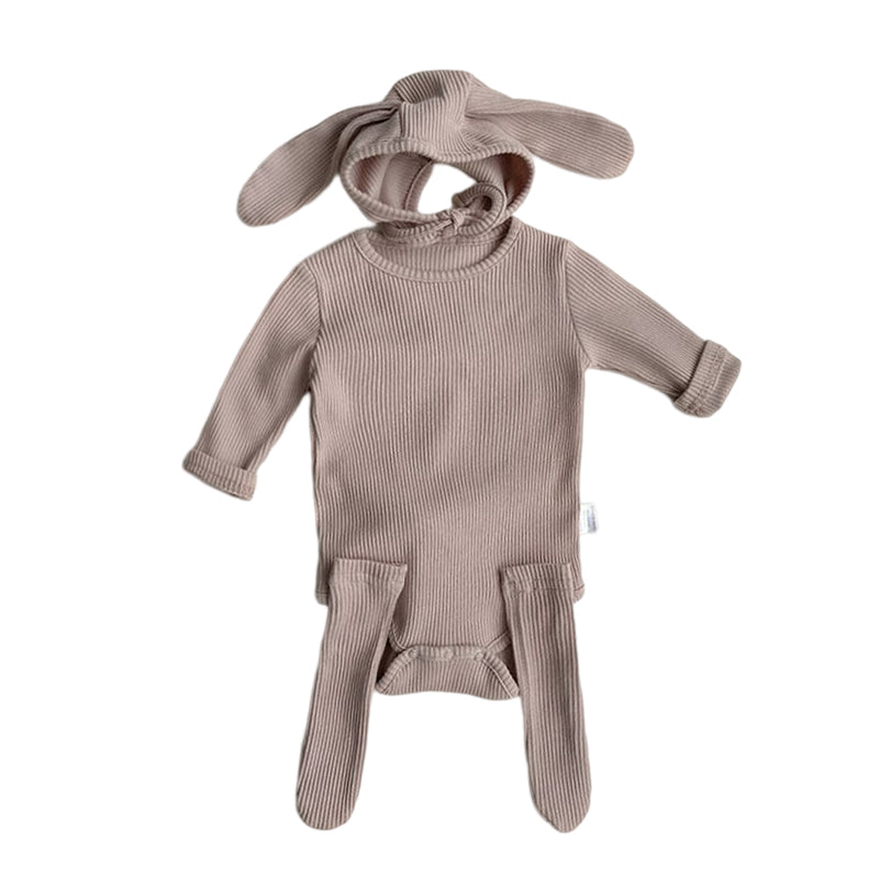 Bunny oren babybody met lange mouwen