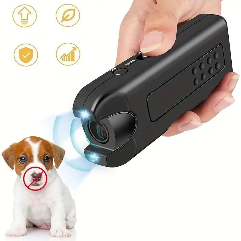 Handbediende blafcontrole Lichtgevende ultrasone dierenverjager