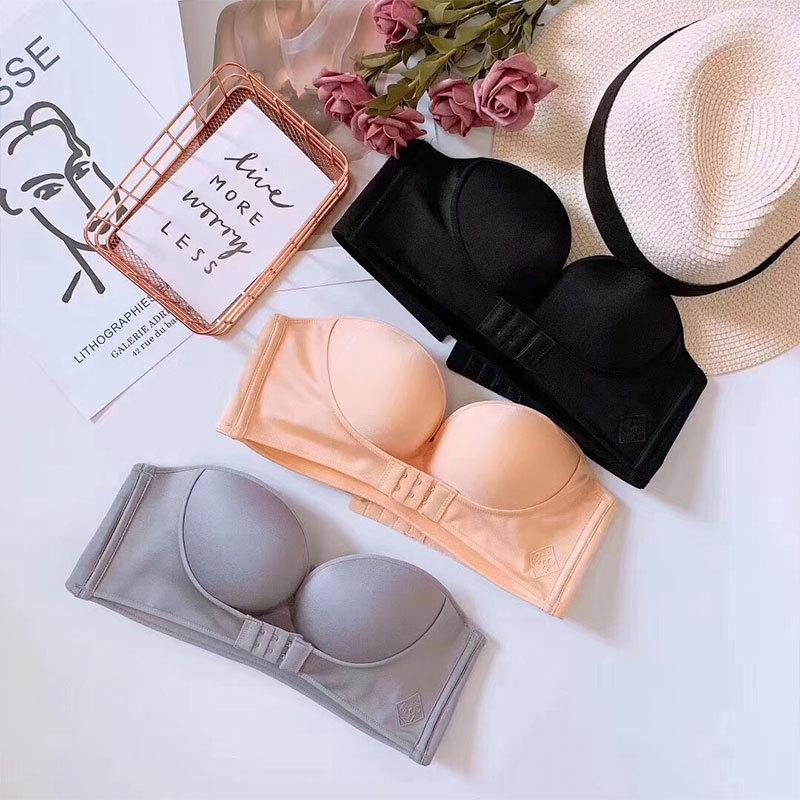 Strapless bh met gesp aan de voorkant