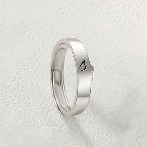One Kiss Sterling Silver Couple Rings Valentijnsdag Cadeau gids