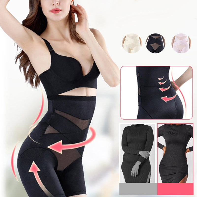 Nieuwe Cross Compressie Abs & Bil vormer met hoge taille