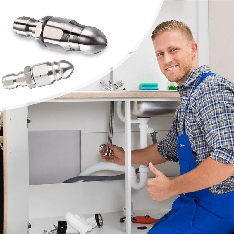 Krachtig pijpreinigings- en ontstoppingsmondstuk