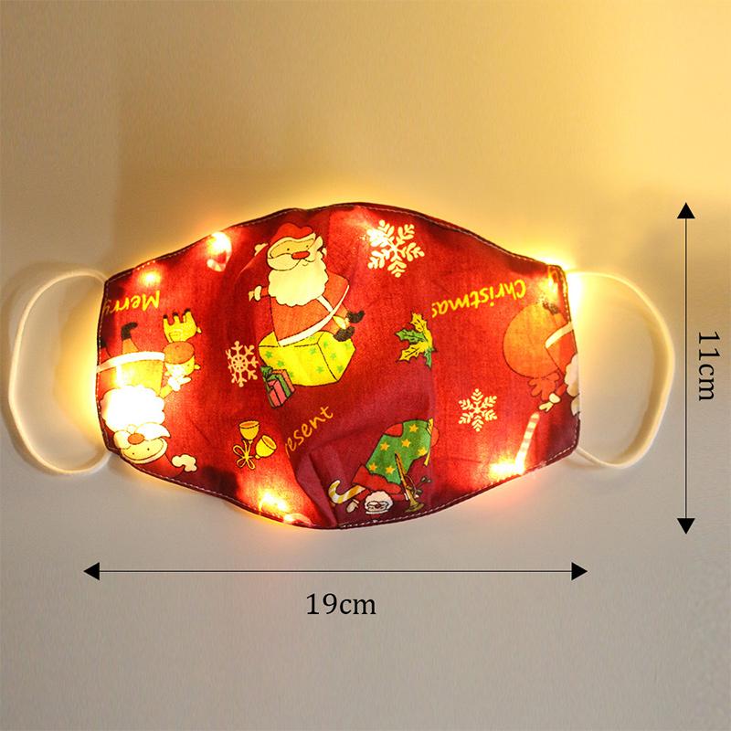 LED oplichtend kerstmasker