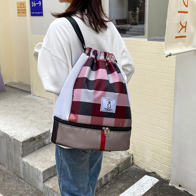 Lichtgewicht water dichte droge en natte scheidingszwem-fitness rugzak