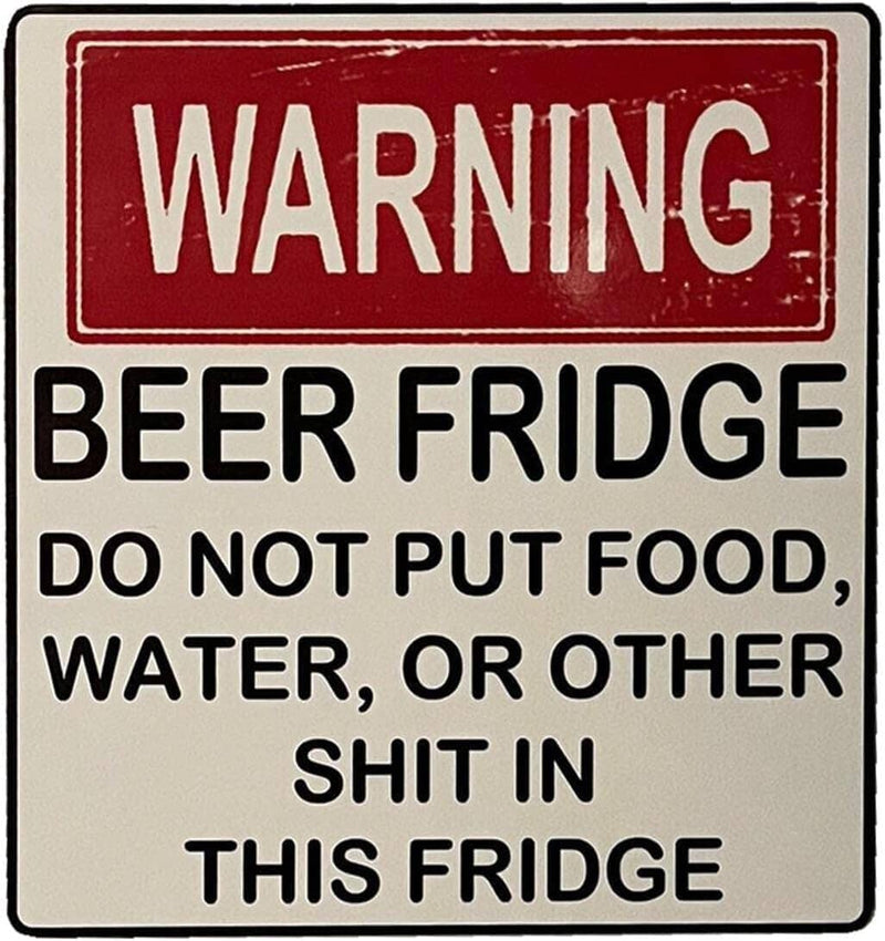 Grappig Bier Koelkast Vintage Sticker Teken