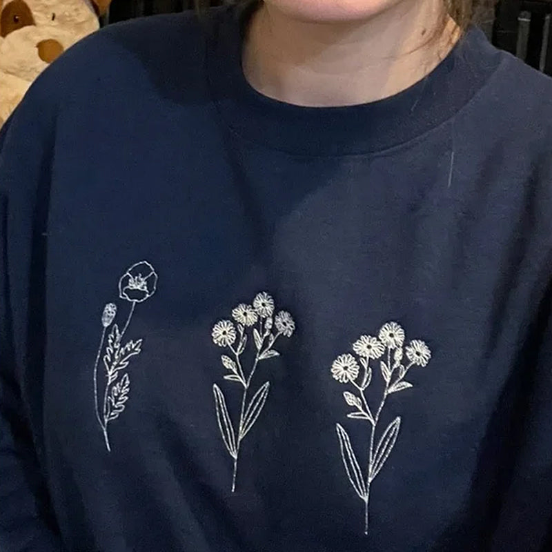 Geborduurde papierset