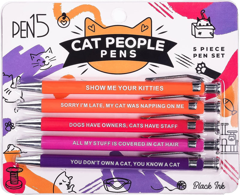 Grappige honden-/kattenmensenpennen, een snarky cadeau voor eigenaren van gezelschapsdieren