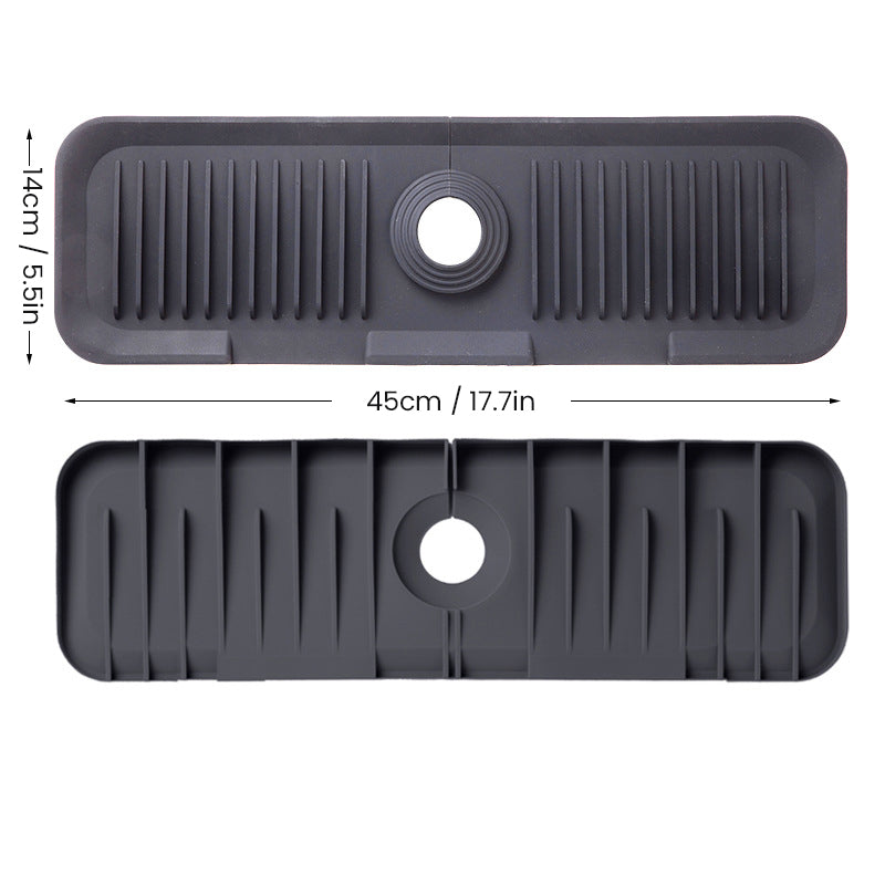 Siliconen wastafelkraan spatbeschermingsmat