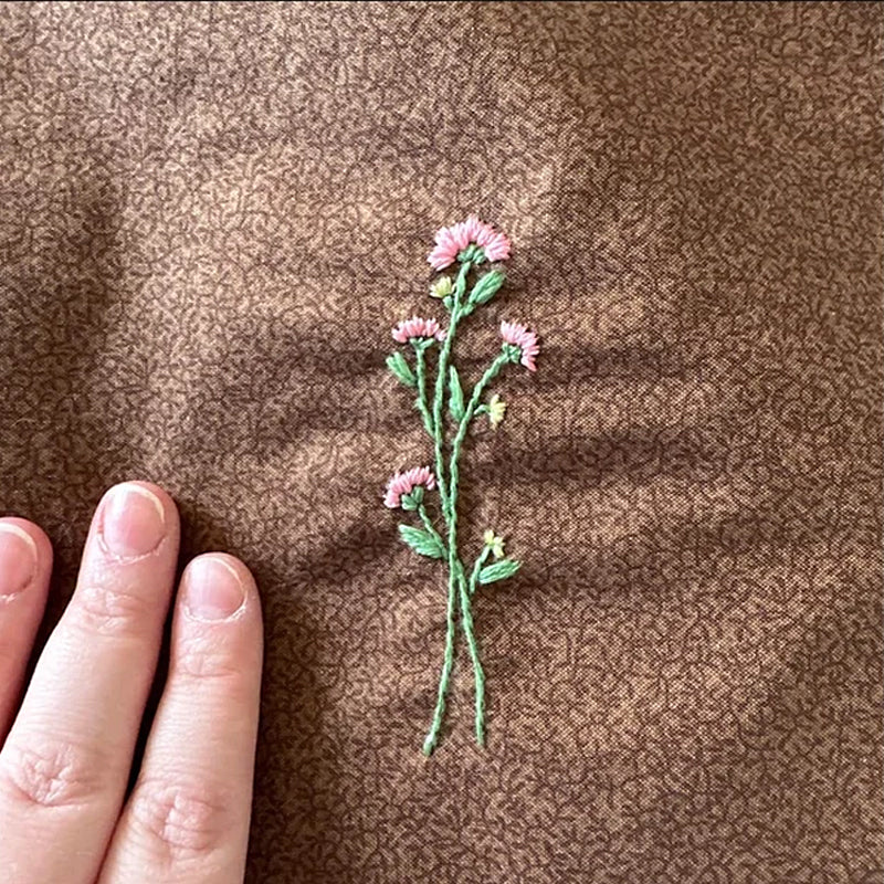 Geborduurde papierset