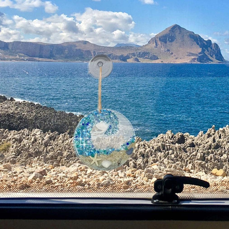 Zeeglas Suncatcher - Ocean Crashing Wave Beach Ornament