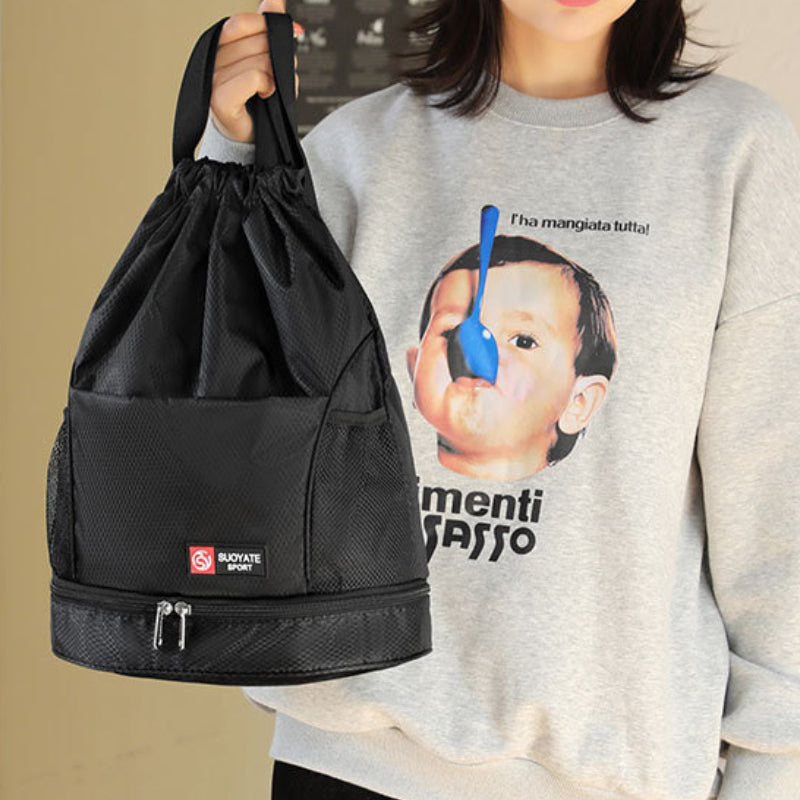 Oxford-rugzak met trekkoord