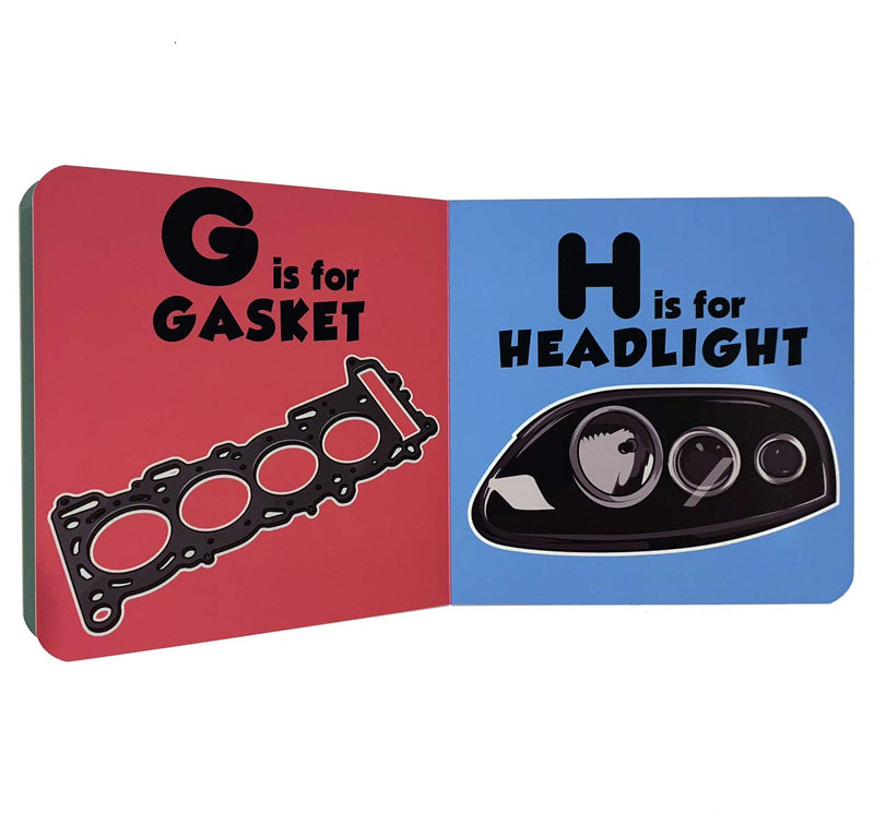 ABC-boek voor toekomstige autocoureur