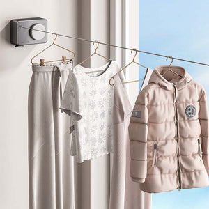 Onzichtbare intrekbare waslijn