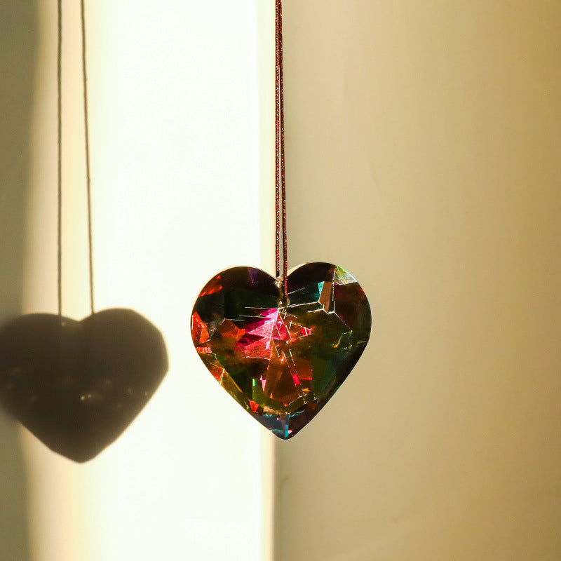 Opknoping Hart Suncatcher Prisma Ambachten