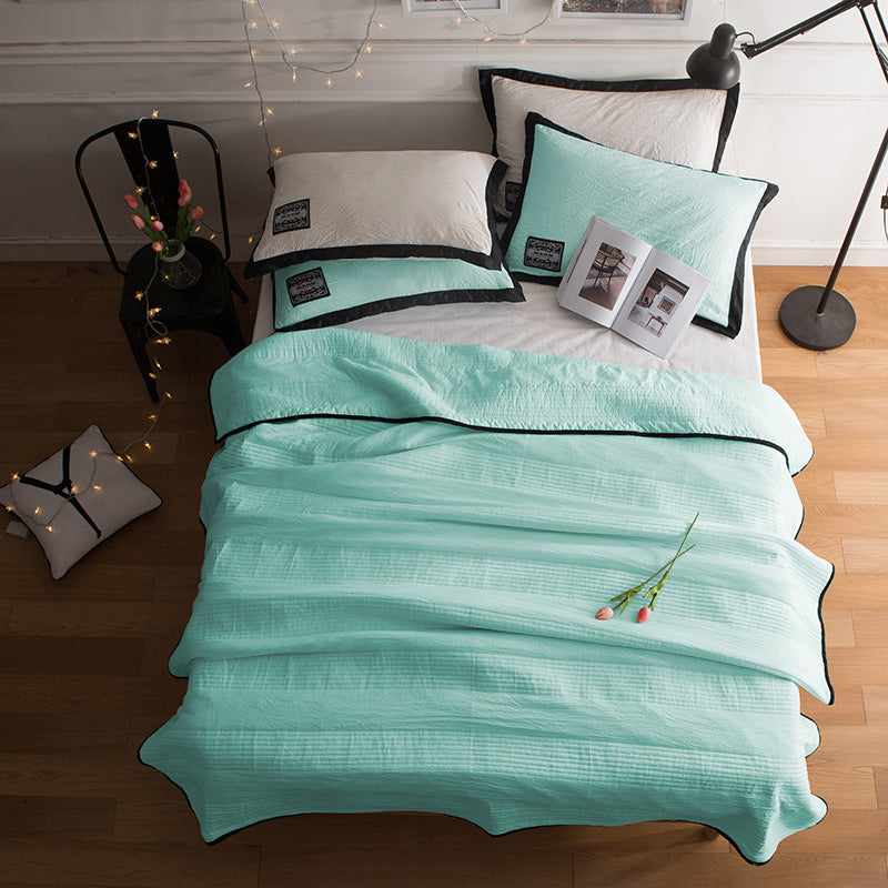 Zomerdekbed in effen kleur