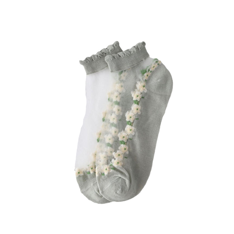 Zomer bloemen ademende sokken