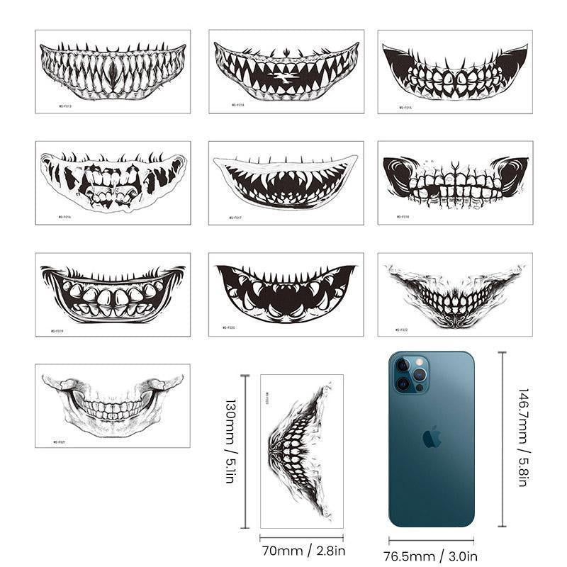 Prank Make-up Tijdelijke Tattoo (10 stuks)