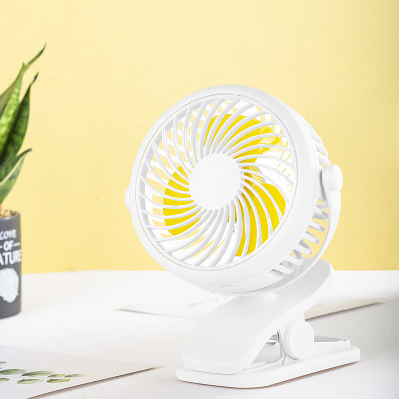 Draagbare stille clipventilator met 360 ° rotatie