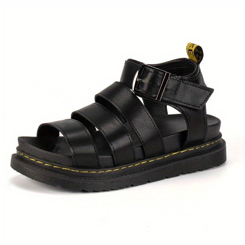 Platform zomersandalen met open teen en dikke zolen
