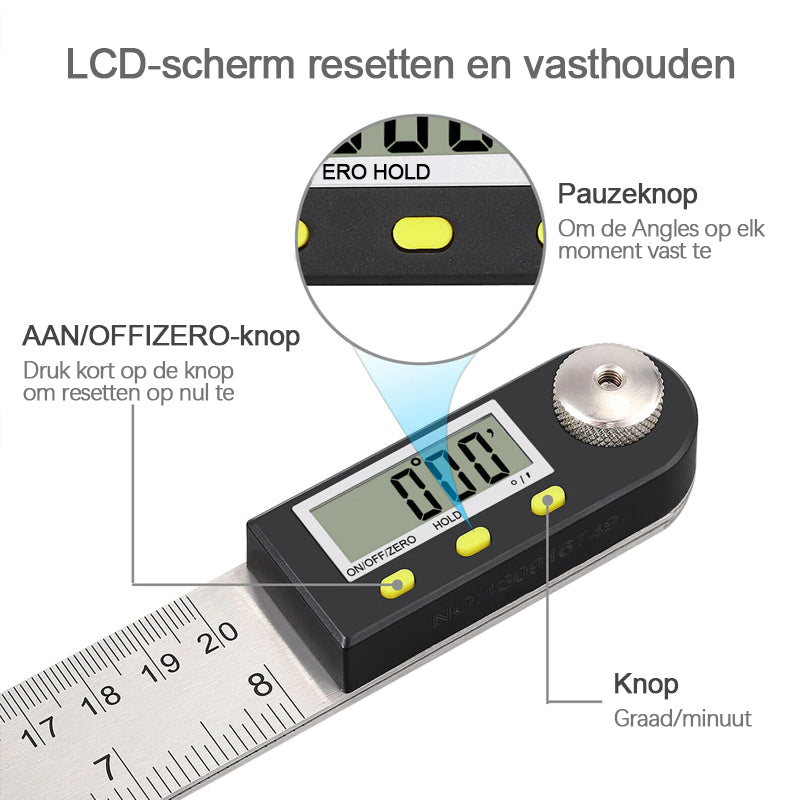Producten Elektronische hoekliniaal voor digitale weergave
