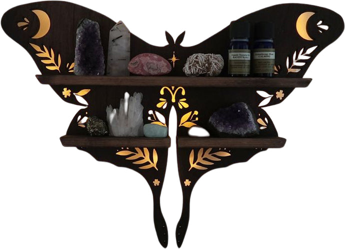 Luna Moth Plank met lamp