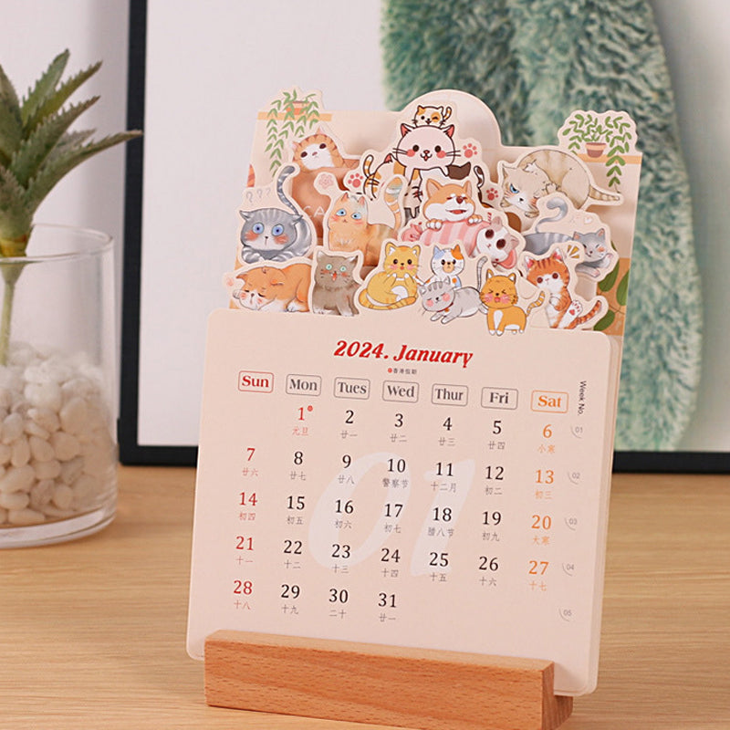 Bureaukalender Bloomy Flowers 2024