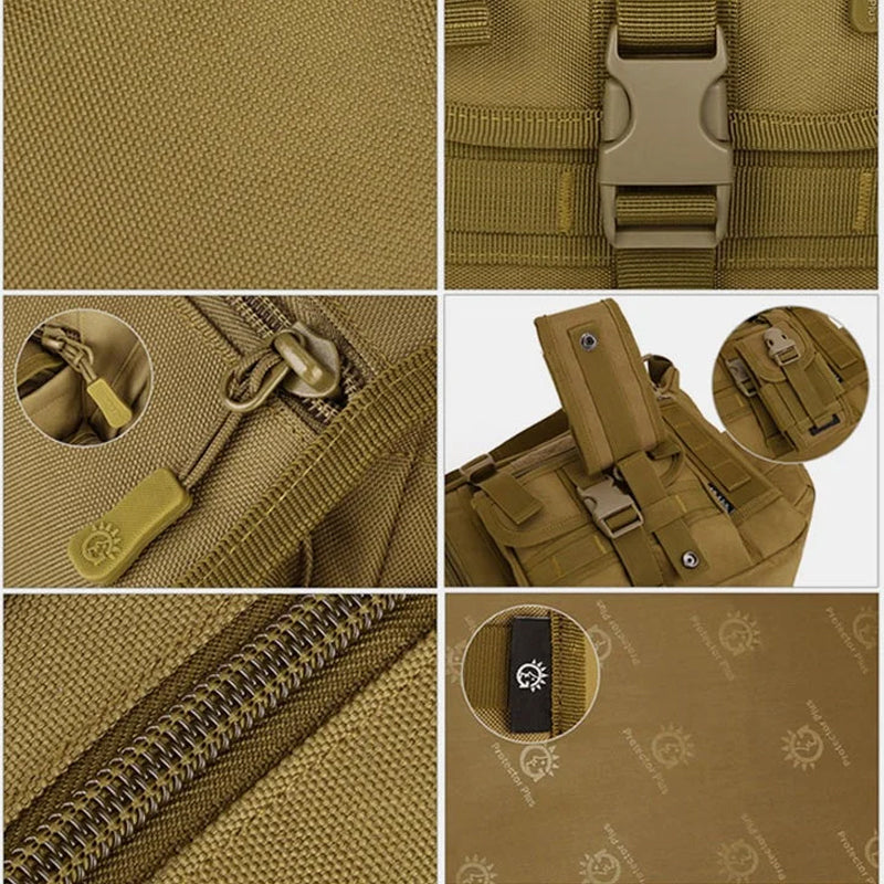 Waterdichte tactische militaire crossbodytas met meerdere zakken