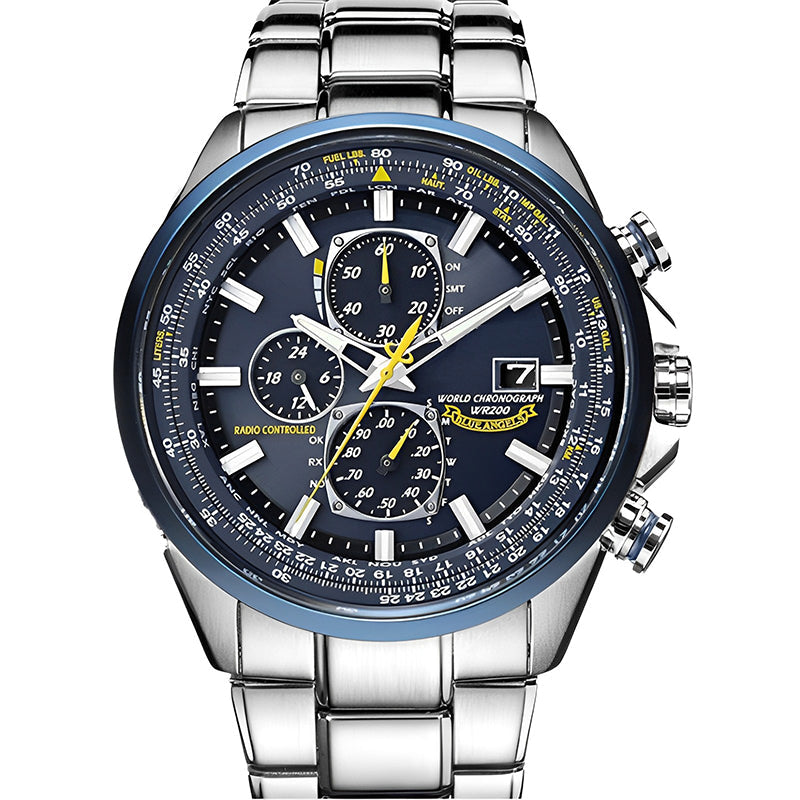 Multifunctioneel quartz herenhorloge