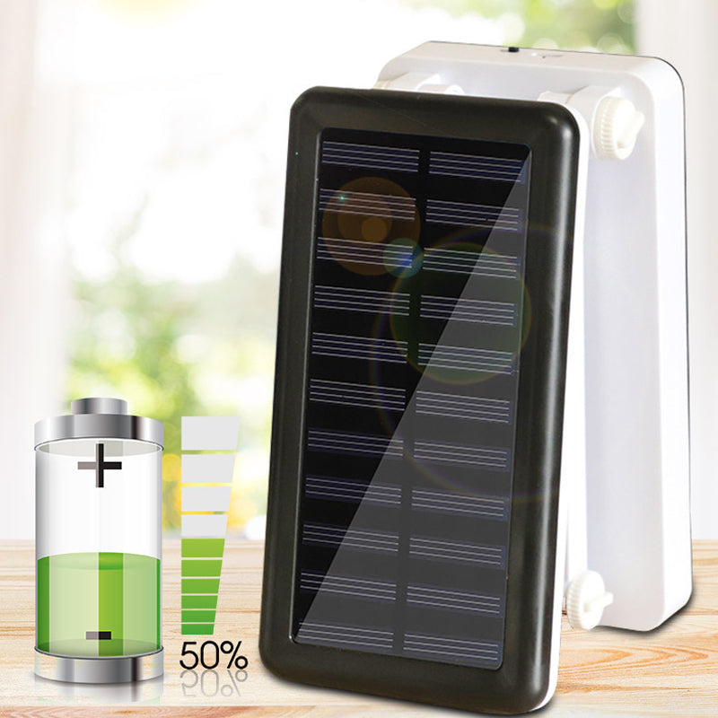 Op zonne-energie USB-oplaadbare tafellamp voor twee doeleinden