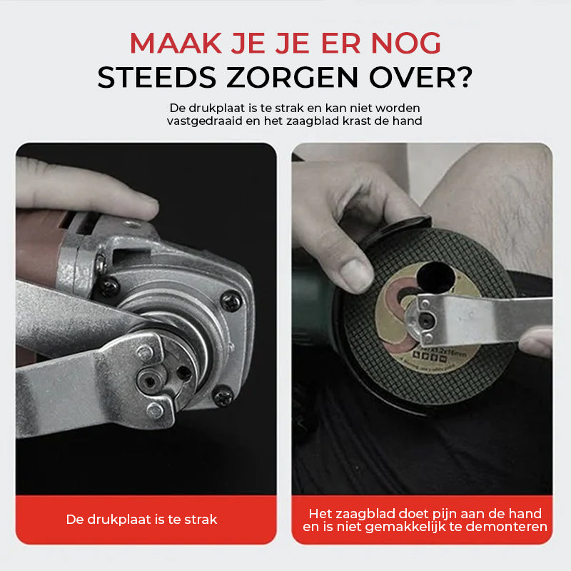 Haakse slijper dopsleutel