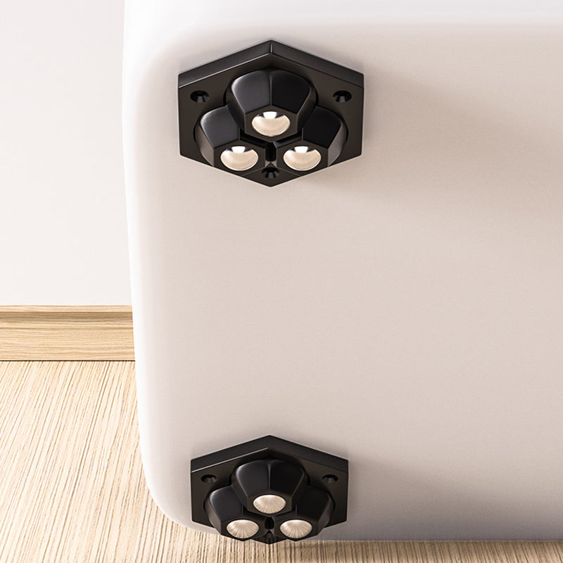 360° draaibaar zwenkwiel met drie kogels