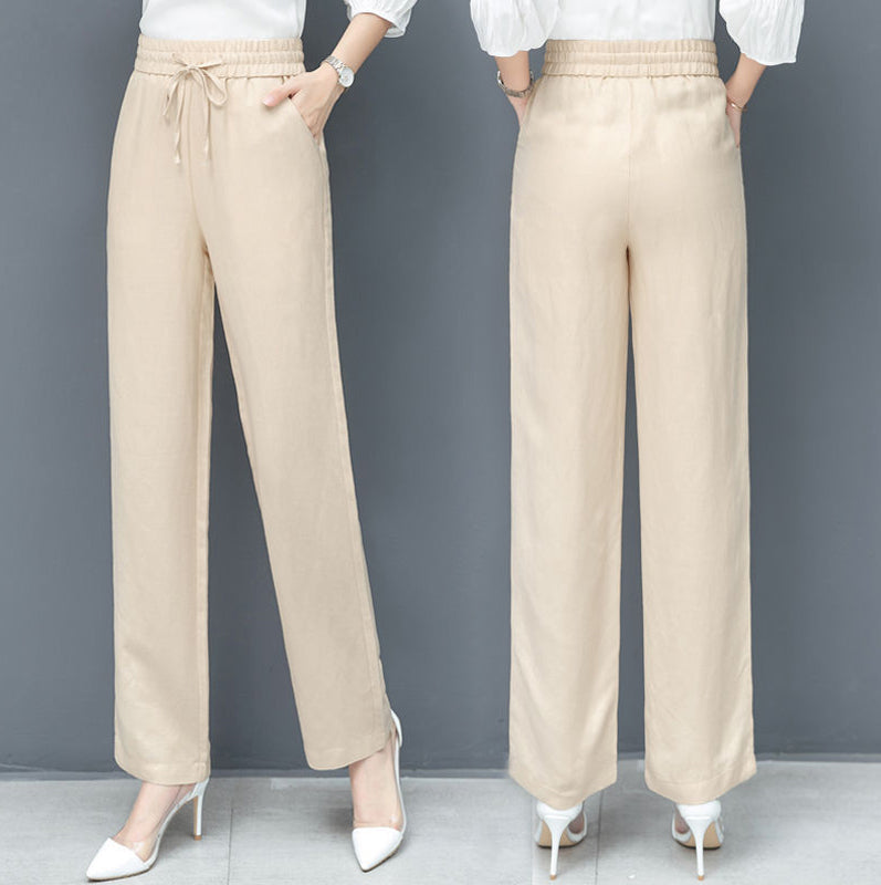 Losse casual broek van ijszijde
