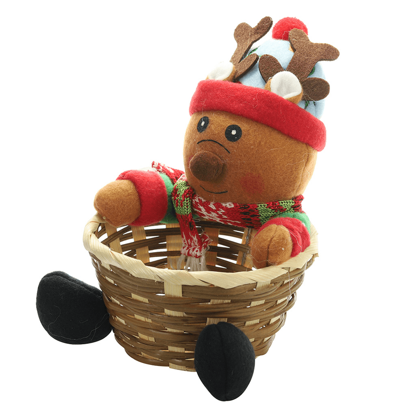 Kerst Snoep Geweven Mand