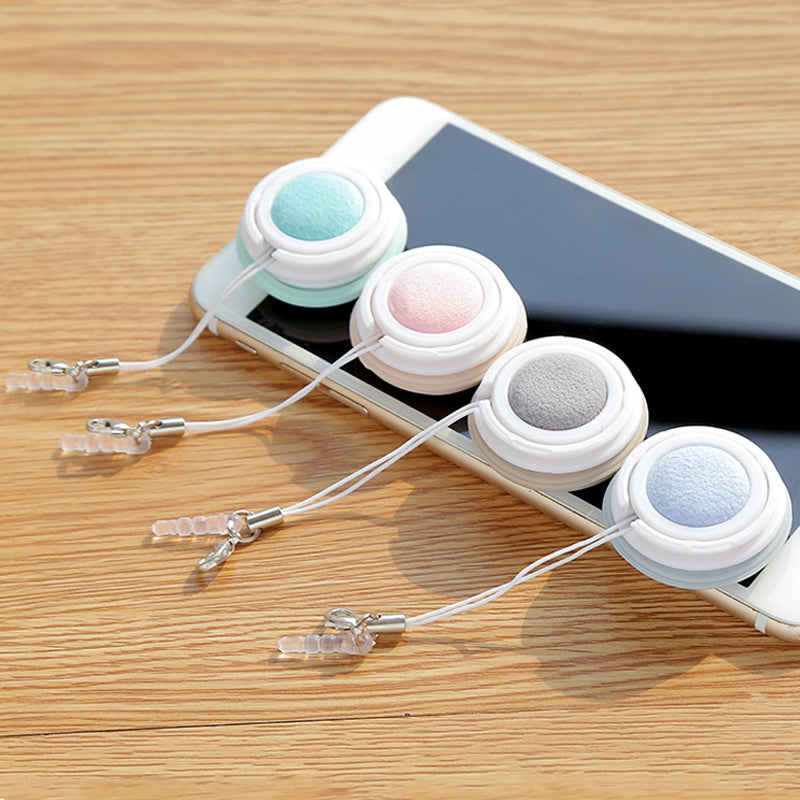 Macaron-vormig hulpmiddel voor het reinigen van telefoonschermen