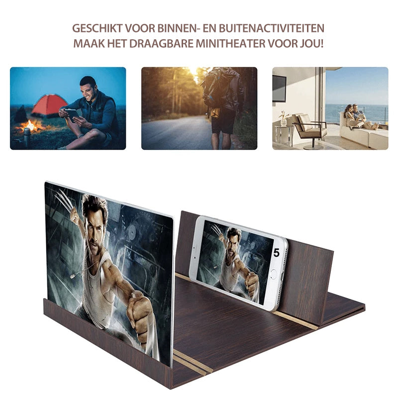 3D telefoonscherm vergrootglas