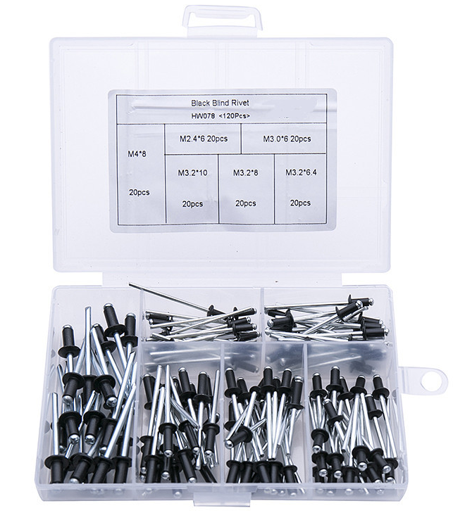 Professionele klinknagelpistooladapterset 🛠Met 4 stuks verschillende mondstukbouten