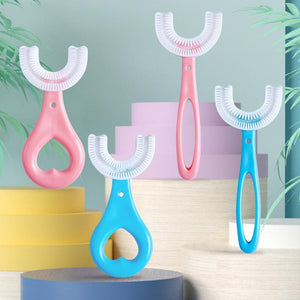 U-vormige tandenborstel voor kinderen