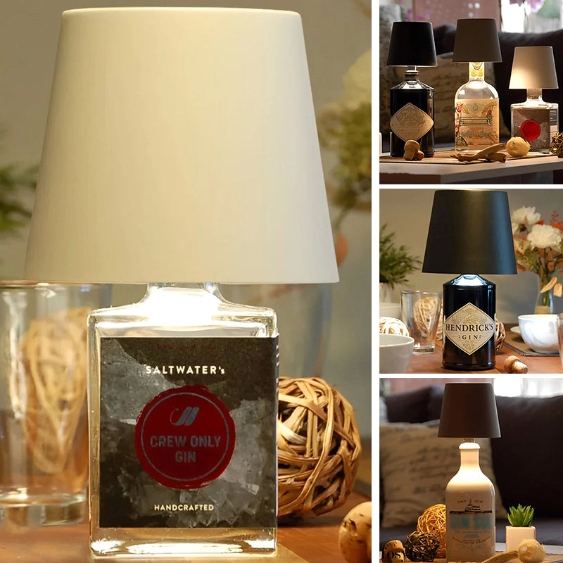 Draadloze flessenlamp