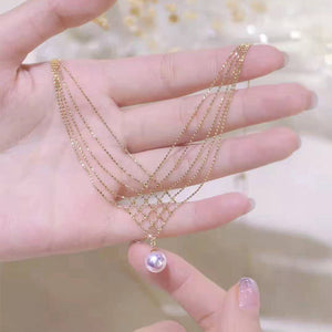 Parel hanger kruis ketting