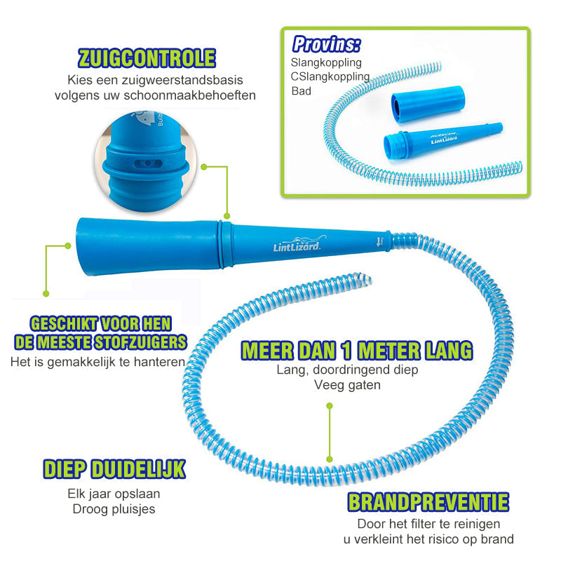 Droger Ventilator Vacuüm Slangkop Schoon Stof Pluisjes