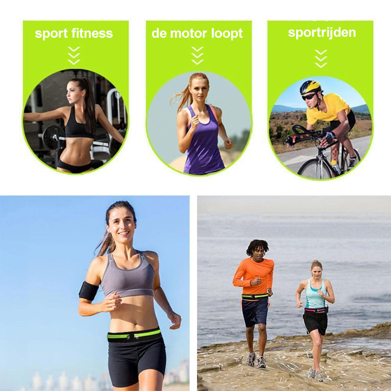 Hardloopriem Met Dubbele Zak