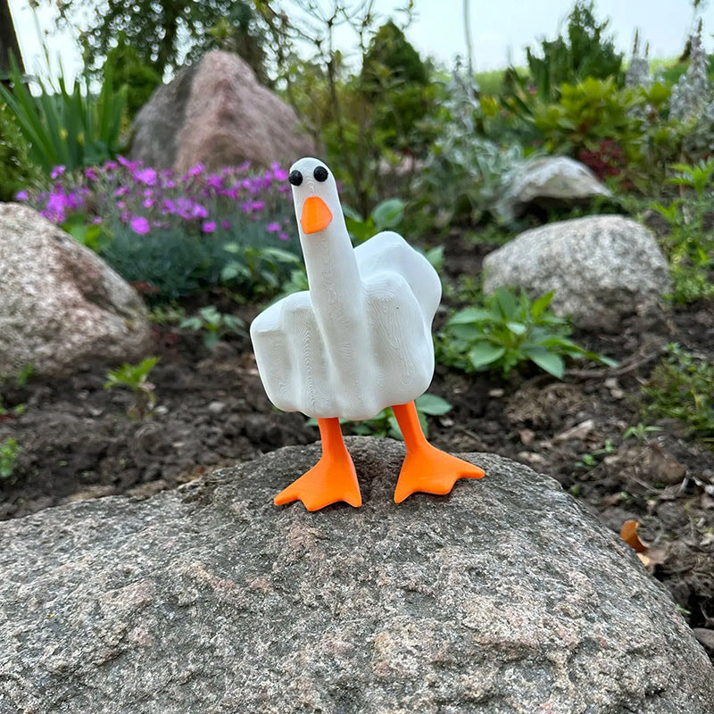 Middelvinger Eend Hars Ornament