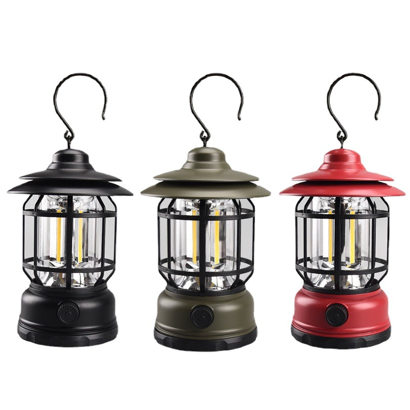 Draagbare retro-kampeer lamp