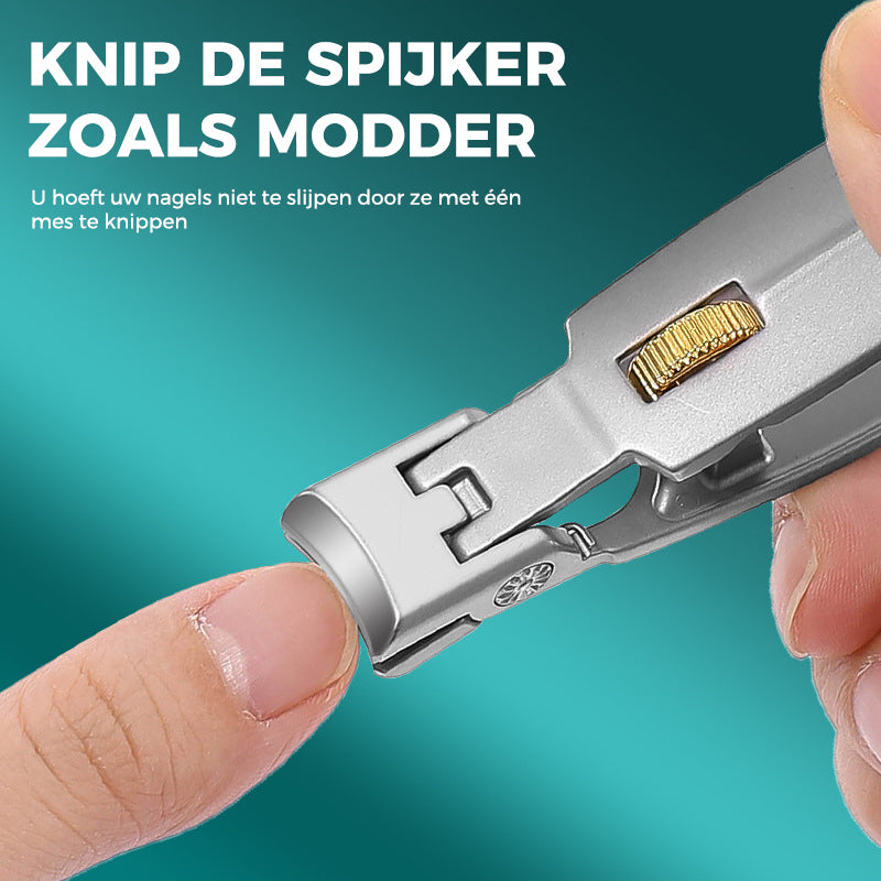 Stainless Steel Nail Clipper with Ring Lock