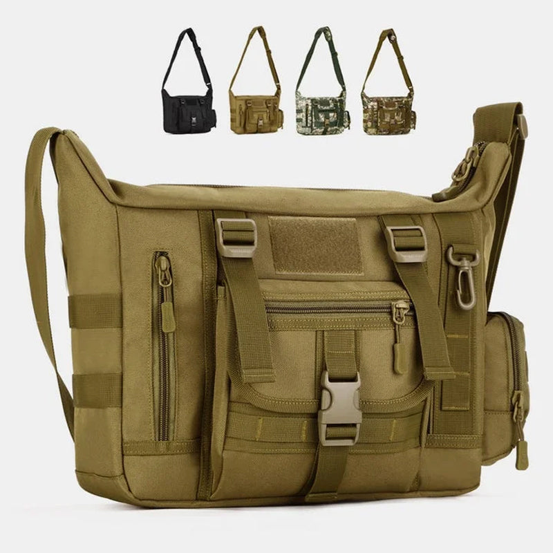 Waterdichte tactische militaire crossbodytas met meerdere zakken