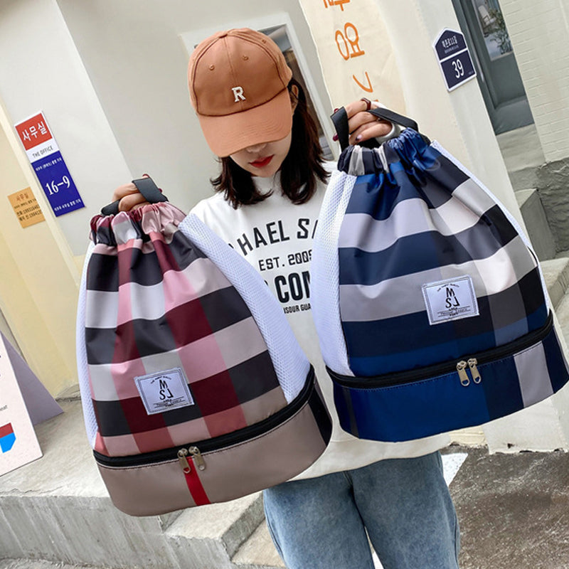 Lichtgewicht water dichte droge en natte scheidingszwem-fitness rugzak